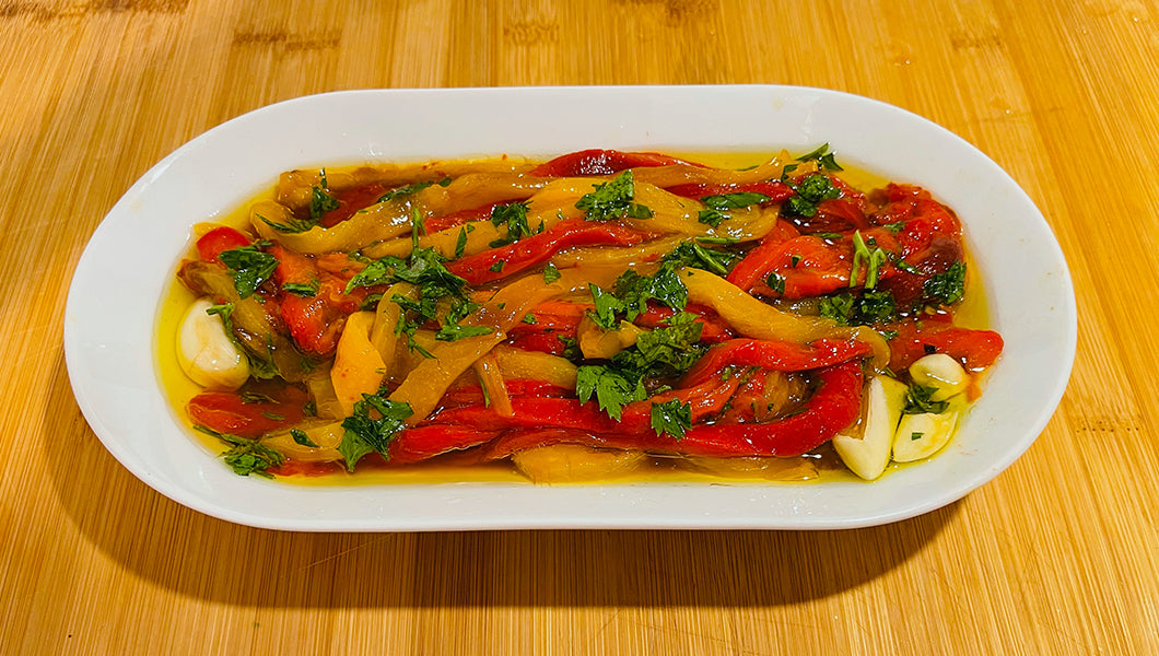 紅黃燈籠椒伴菜 (冷盤)